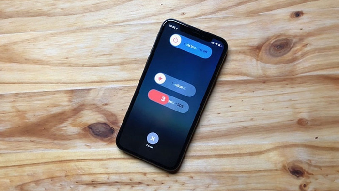 Tắt nguồn iPhone X 