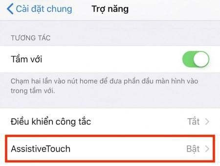 Bật phím home ảo trên iPhone 12