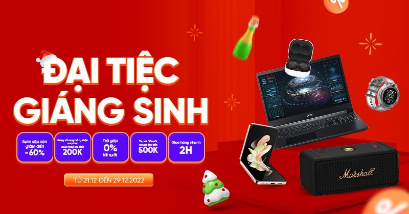 ĐẠI TIỆC GIÁNG SINH - ƯU ĐÃI LINH ĐÌNH ĐẾN 60%