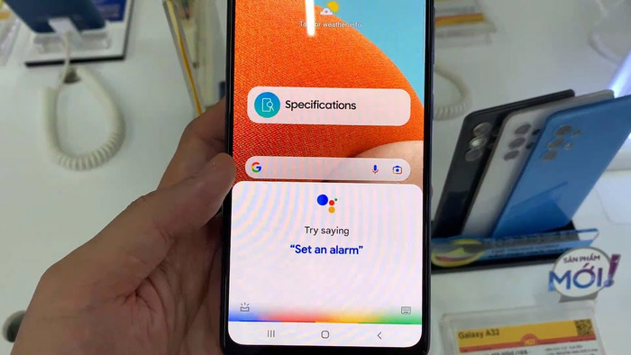 Để chụp ảnh màn hình điện thoại Samsung A32, bạn nói “Chụp ảnh màn hình” hoặc “Take a screenshot”