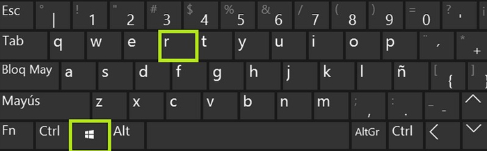 Nhấn tổ hợp phím Windows + R