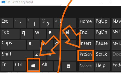 Tổ hợp phím Windows PrtScn để chụp màn hình