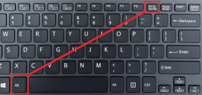 Tổ hợp phím Alt + PrtSc