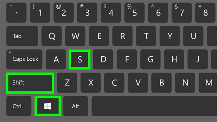 Tổ hợp phím Windows + Shift + S