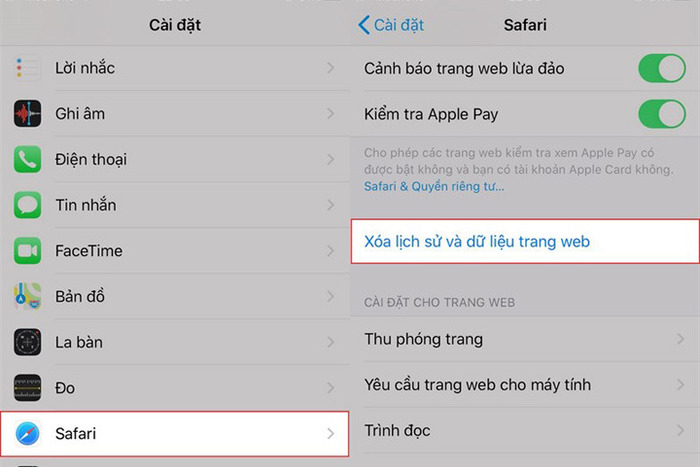 Cách xóa các bộ nhớ cache trình duyệt web để làm trống bộ nhớ iPhone