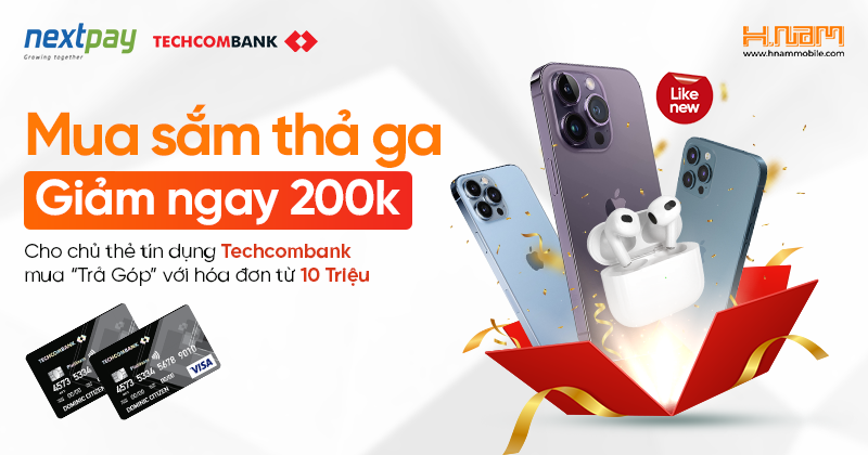 Ưu đãi thanh toán qua thẻ tín dụng Techcombank